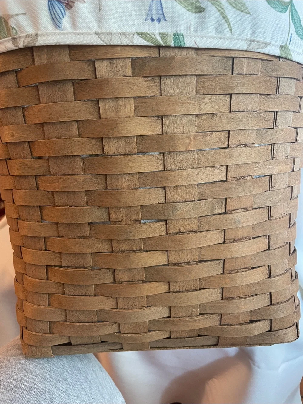 Longaberger 1983 13 Inch Measuring Basket W/ Protector and liner
